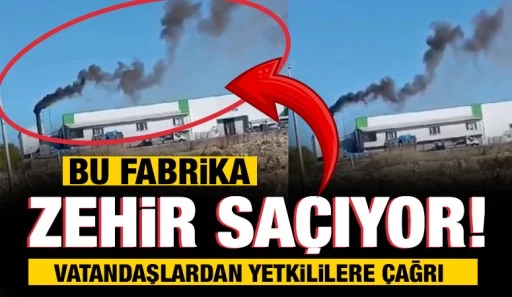 Bu fabrika zehir saçıyor! Vatandaşlardan yetkililere çağrı
