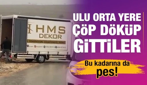 Bu kadarına da pes! Ulu orta yere çöp döküp gittiler