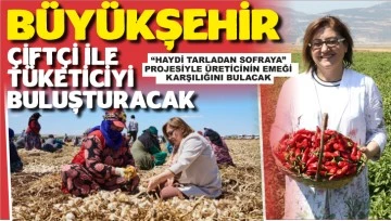 BÜYÜKŞEHİR ÇİFTÇİ İLE TÜKETİCİYİ BULUŞTURACAK