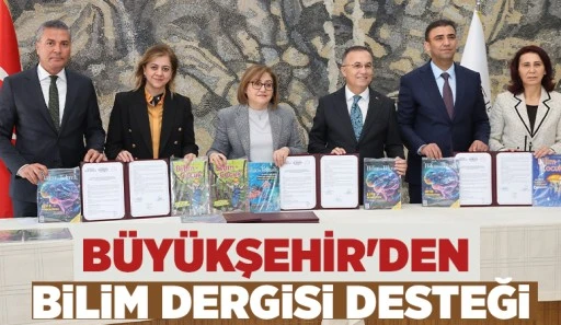 BÜYÜKŞEHİR'DEN BİLİM DERGİSİ DESTEĞİ