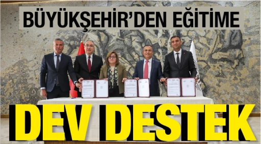 BÜYÜKŞEHİR'DEN EĞİTİME DEV DESTEK