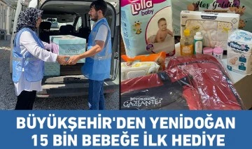 BÜYÜKŞEHİR'DEN YENİDOĞAN 15 BİN BEBEĞE İLK HEDİYE