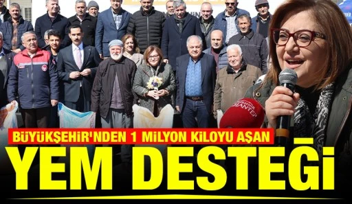 B&Uuml;Y&Uuml;KŞEHİR&rsquo;NDEN 1 MİLYON KİLOYU AŞAN YEM DESTEĞİ