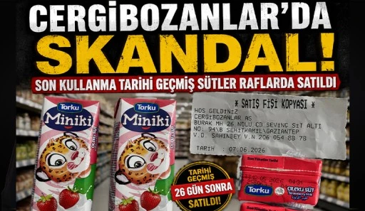 Cergibozanlar'da Skandal! Son Kullanma Tarihi Ge&ccedil;miş S&uuml;tler Raflarda Satıldı