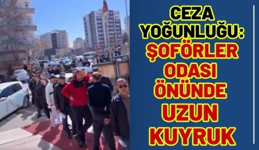 Ceza Yoğunluğu: Şof&ouml;rler Odası &Ouml;n&uuml;nde Uzun Kuyruk