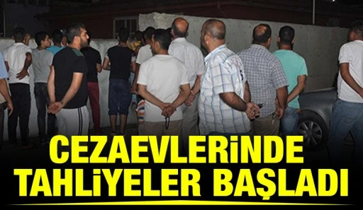 Cezaevlerinde Tahliyeler Başladı