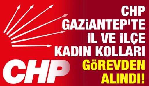 CHP Gaziantep&rsquo;te il ve il&ccedil;e kadın kolları g&ouml;revden alındı!