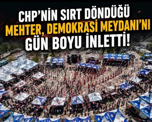 CHP&rsquo;nin Sırt D&ouml;nd&uuml;ğ&uuml; Mehter, Şahinbey Belediyesi&rsquo;nin Kan Bağışı Kampanyasında Demokrasi Meydanı&rsquo;nı İnletti