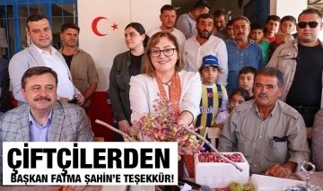 ÇİFTÇİLERDEN BAŞKAN FATMA ŞAHİN’E TEŞEKKÜR!