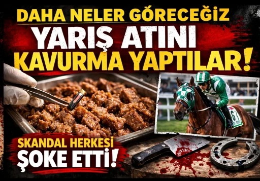 Daha Neler G&ouml;receğiz! Yarış Atını Kavurma Yaptılar
