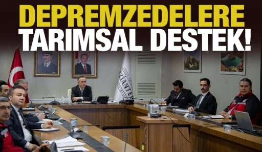 Depremzedelere Tarımsal Destek!