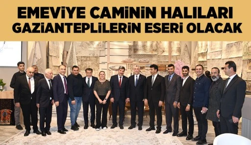 Emeviye Caminin Halıları Gazianteplilerin Eseri Olacak
