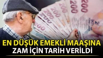 En düşük emekli maaşına zam için tarih verildi