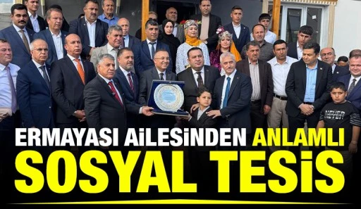 Ermayası Ailesinden Anlamlı Sosyal Tesis