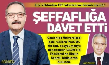 Eski rektörden TIP Fakültesi'ne önemli sorular: ŞEFFAFLIĞA DAVET ETTİ