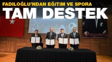 FADILOĞLU’NDAN EĞİTİM VE SPORA TAM DESTEK