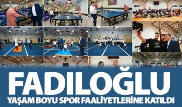 FADILOĞLU, YAŞAM BOYU SPOR FAALİYETLERİNE KATILDI