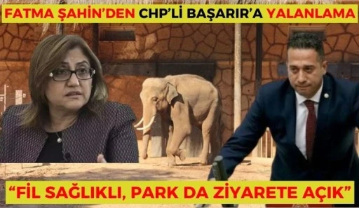 Fatma Şahin'den CHP'li Başarır'a Yalanlama: "Fil Sağlıklı, Park da Ziyarete A&ccedil;ık"