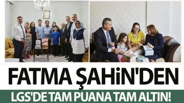 FATMA ŞAHİN'DEN LGS'DE TAM PUANA TAM ALTIN! 