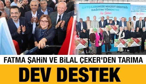 Fatma Şahin ve Bilal &Ccedil;eker&rsquo;den Tarıma Dev Destek