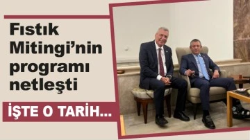 Fıstık Mitingi'nin programı netleşti!
