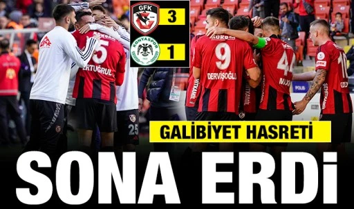 GALİBİYET HASRETİ SONA ERDİ: 3-1
