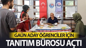 GAÜN ADAY ÖĞRENCİLER İÇİN TANITIM BÜROSU AÇTI