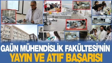 GAÜN MÜHENDİSLİK FAKÜLTESİ’NİN YAYIN VE ATIF BAŞARISI