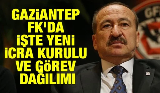 Gaziantep FK&rsquo;da İşte Yeni İcra Kurulu ve G&ouml;rev Dağılımı