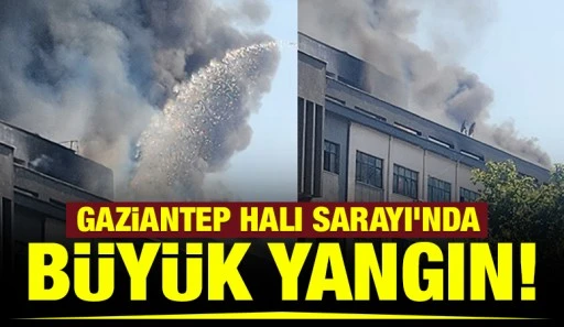 Gaziantep Halı Sarayı’nda büyük yangın!