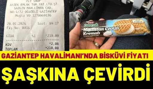 Gaziantep Havalimanı&rsquo;nda Bisk&uuml;vi Fiyatı Şaşkına &Ccedil;evirdi