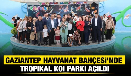 Gaziantep Hayvanat Bahçesi'nde Tropikal Koi Parkı Açıldı