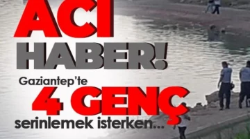 Gaziantep'i yasa boğan haber. Göle giren 4 gençten birisi hayatını kaybetti 