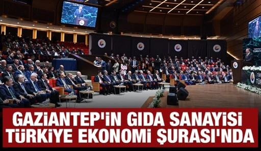 Gaziantep'in gıda sanayisi Türkiye Ekonomi Şurası'nda