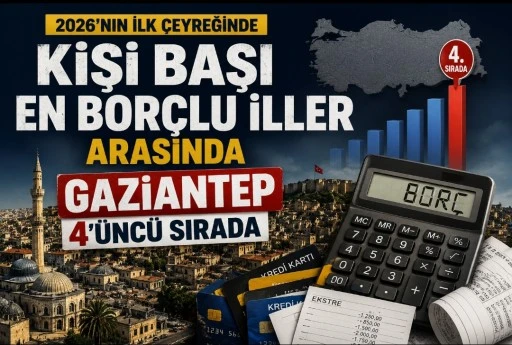 Gaziantep, Kişi Başı Bor&ccedil;ta İlk 4&rsquo;te