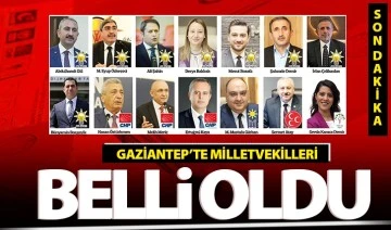 GAZİANTEP MİLLETVEKİLLERİ BELLİ OLDU