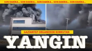 Gaziantep organizede dev fabrika yangını