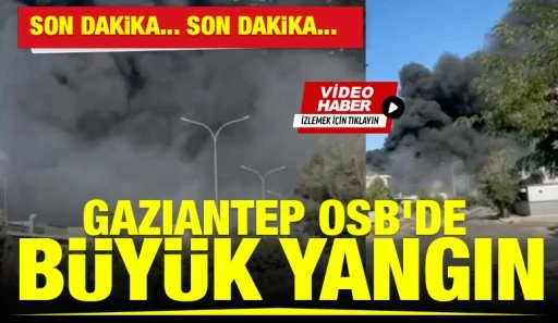 Gaziantep OSB&rsquo;de B&uuml;y&uuml;k Yangın
