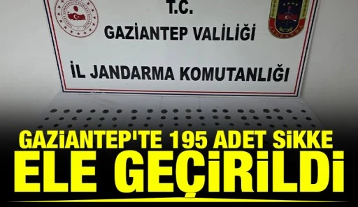Gaziantep&rsquo;te 195 adet sikke ele ge&ccedil;irildi: 1 g&ouml;zaltı