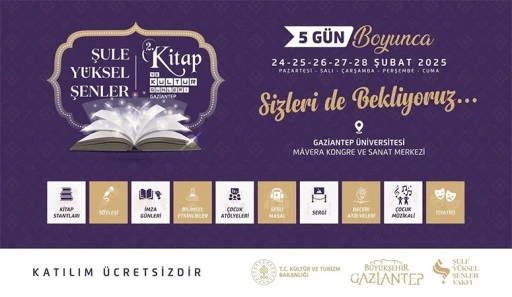 Gaziantep'te 2’nci Kitap ve Kültür Günleri başlıyor