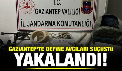 Gaziantep'te define avcıları suçüstü yakalandı!