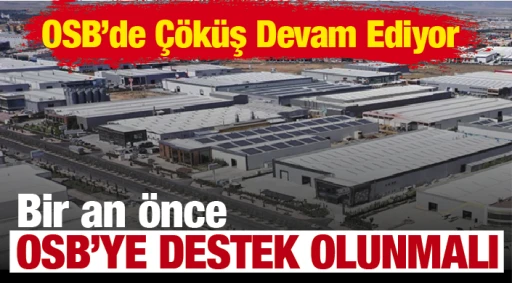 OSB'de Çöküş Devam Ediyor! Bir an önce OSB'ye Destek Olunmalı