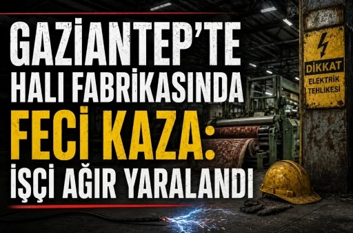 Gaziantep&rsquo;te Halı Fabrikasında Feci Kaza: İş&ccedil;i Ağır Yaralandı