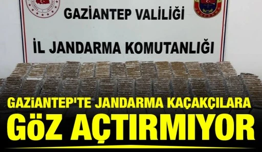 Gaziantep&rsquo;te jandarma ka&ccedil;ak&ccedil;ılara g&ouml;z a&ccedil;tırmıyor