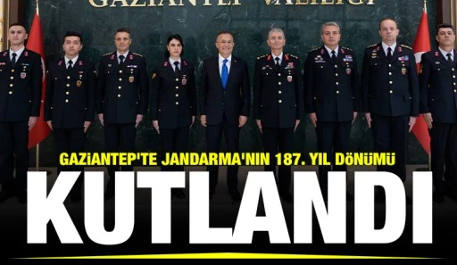 Gaziantep'te Jandarma'nın 187. yıl d&ouml;n&uuml;m&uuml; kutlandı