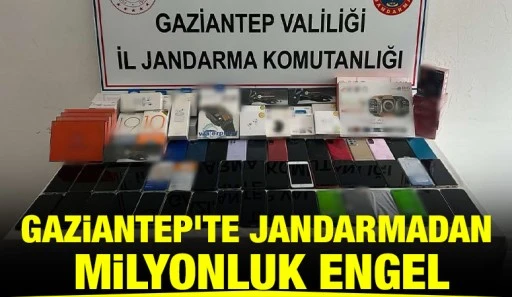Gaziantep'te jandarmadan milyonluk engel