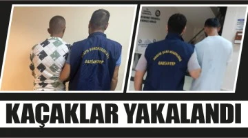 Gaziantep'te kaçak suçlular yakalandı