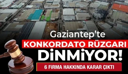 Gaziantep&rsquo;te Konkordato fırtınası s&uuml;r&uuml;yor