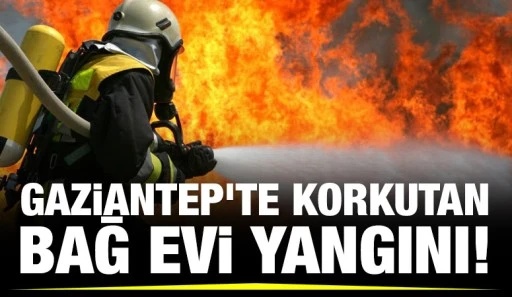 Gaziantep'te korkutan bağ evi yangını!