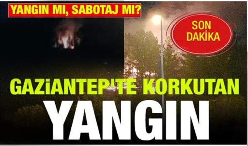 Gaziantep'te korkutan yangın